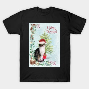 Merry Christmas Pussy Cat T-Shirt